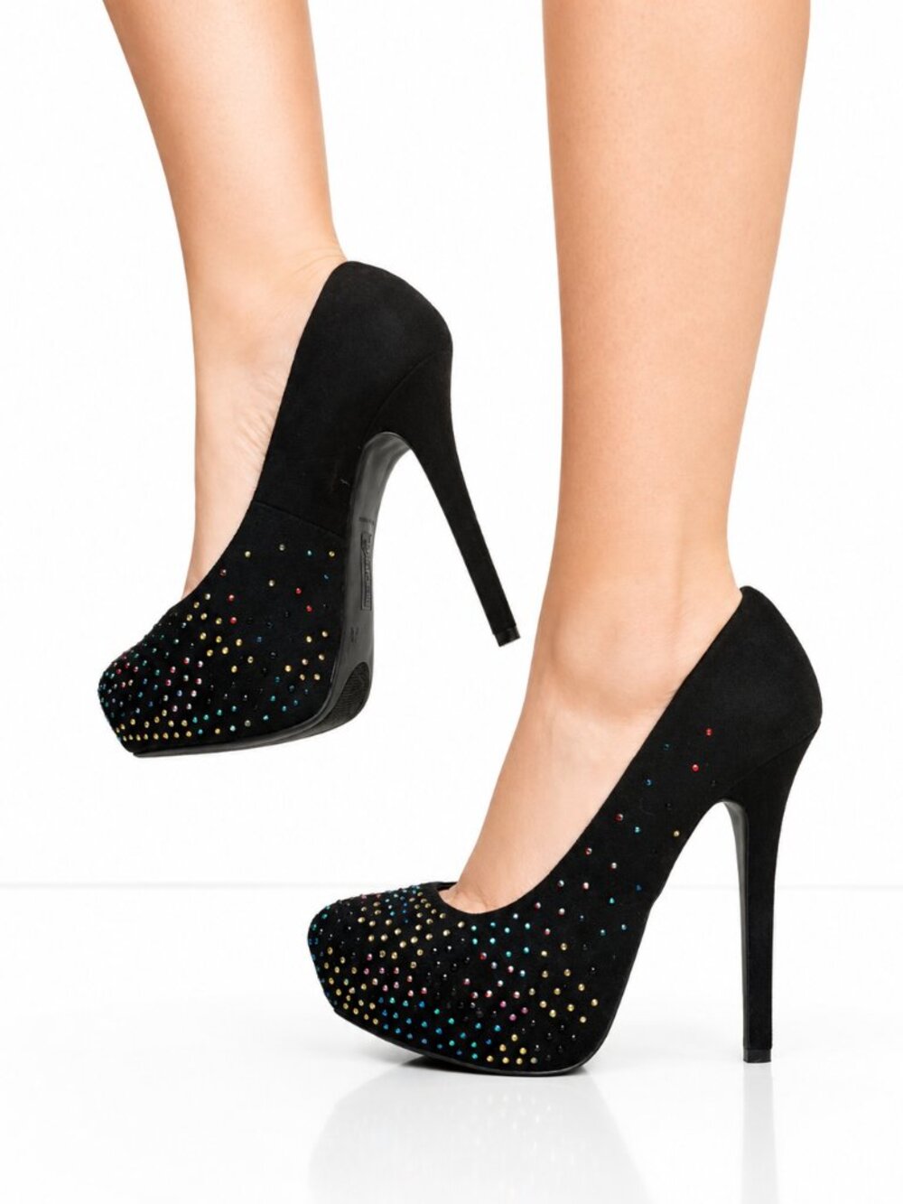 2010s BRASH Bling Platform Heels Size 7.5